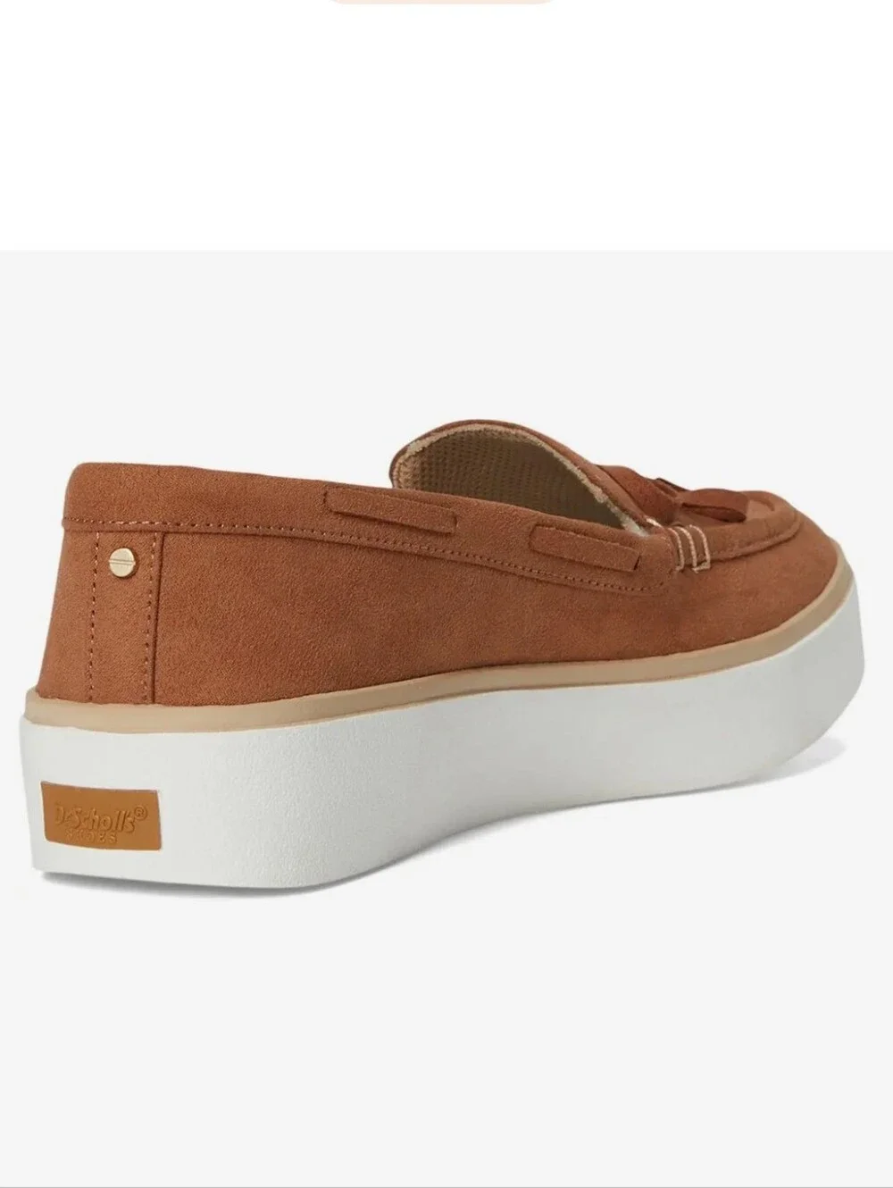 New w/Box Dr. Scholl's Madison Sea Faux Suede Slip-On Platform Boat Shoes